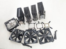 Set of 4 Cooler Master CPU Air Coolers  NZXT FANS - AS PICTURED