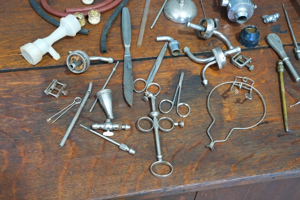 Antique Mortuary Undertaker embalming surgical tools Vintage Oddities medical - Image 4 of 4