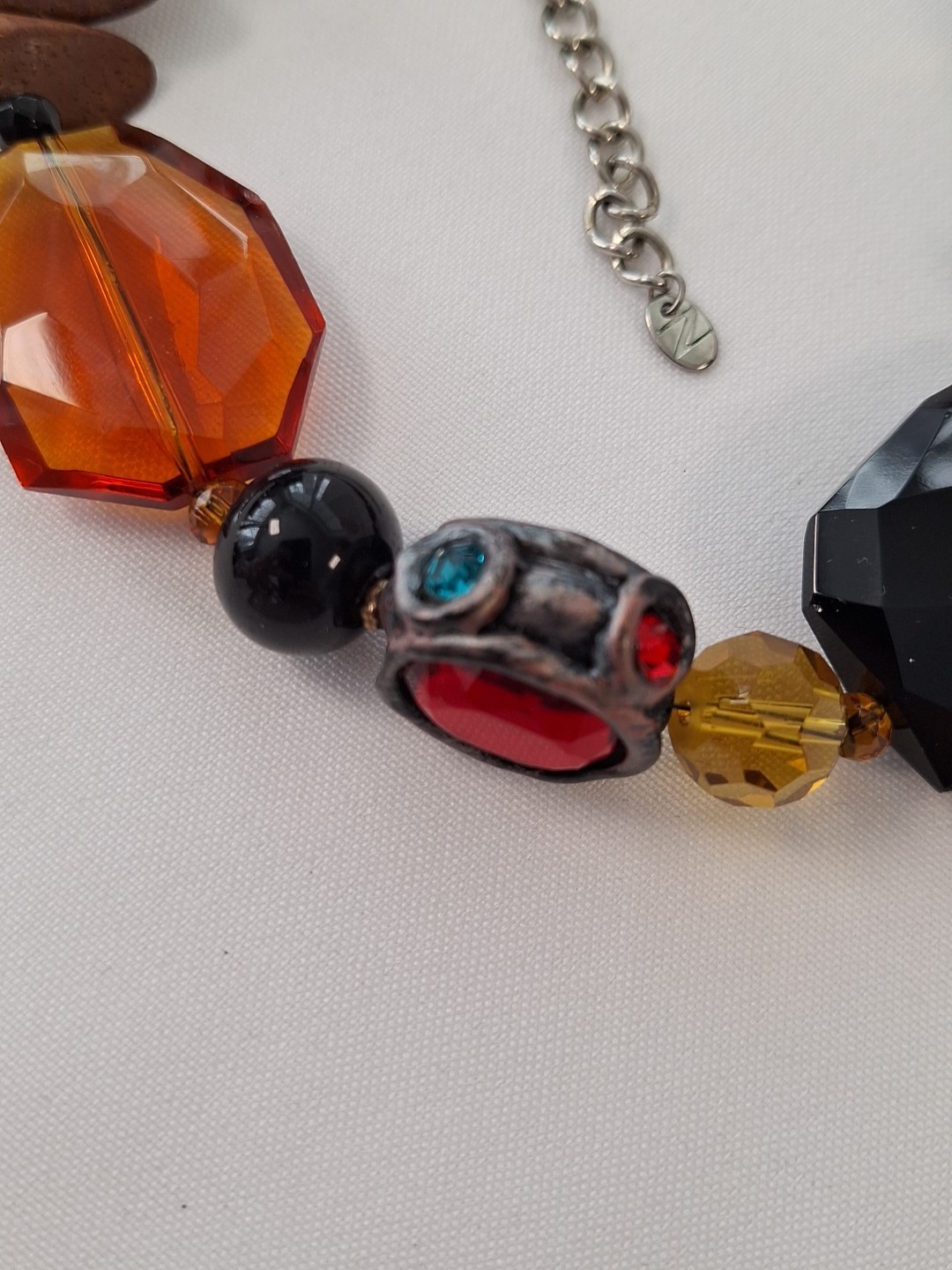 Unique Material Multicolor Boho Style Beaded Chun… - image 6