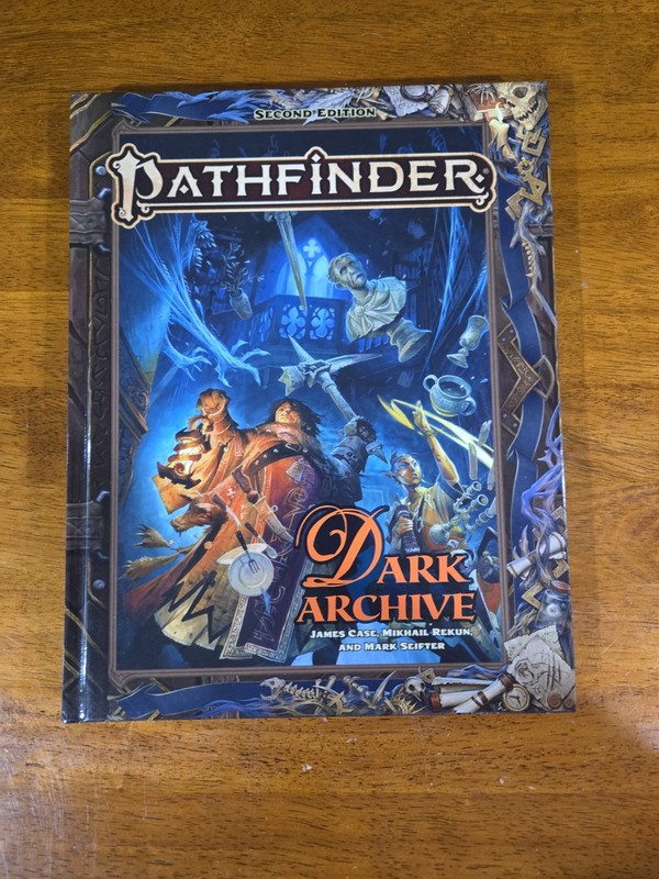 Pathfinder 2nd Second Edition: Dark Archive- RPG Role Playing Game Hard Cover