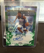 2025-26 Topps Chrome Stratospheric Isaiah Collier Green Refractor Auto /99 Utah…