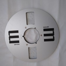 maxell USED Empty Metal Reel 10.5 Inch Take Up Reel Weight 333g Made in Japan