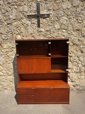 Vintage Morris of Glasgow Elite Teak Wall Unit Retro Mid Century Display Cabinet