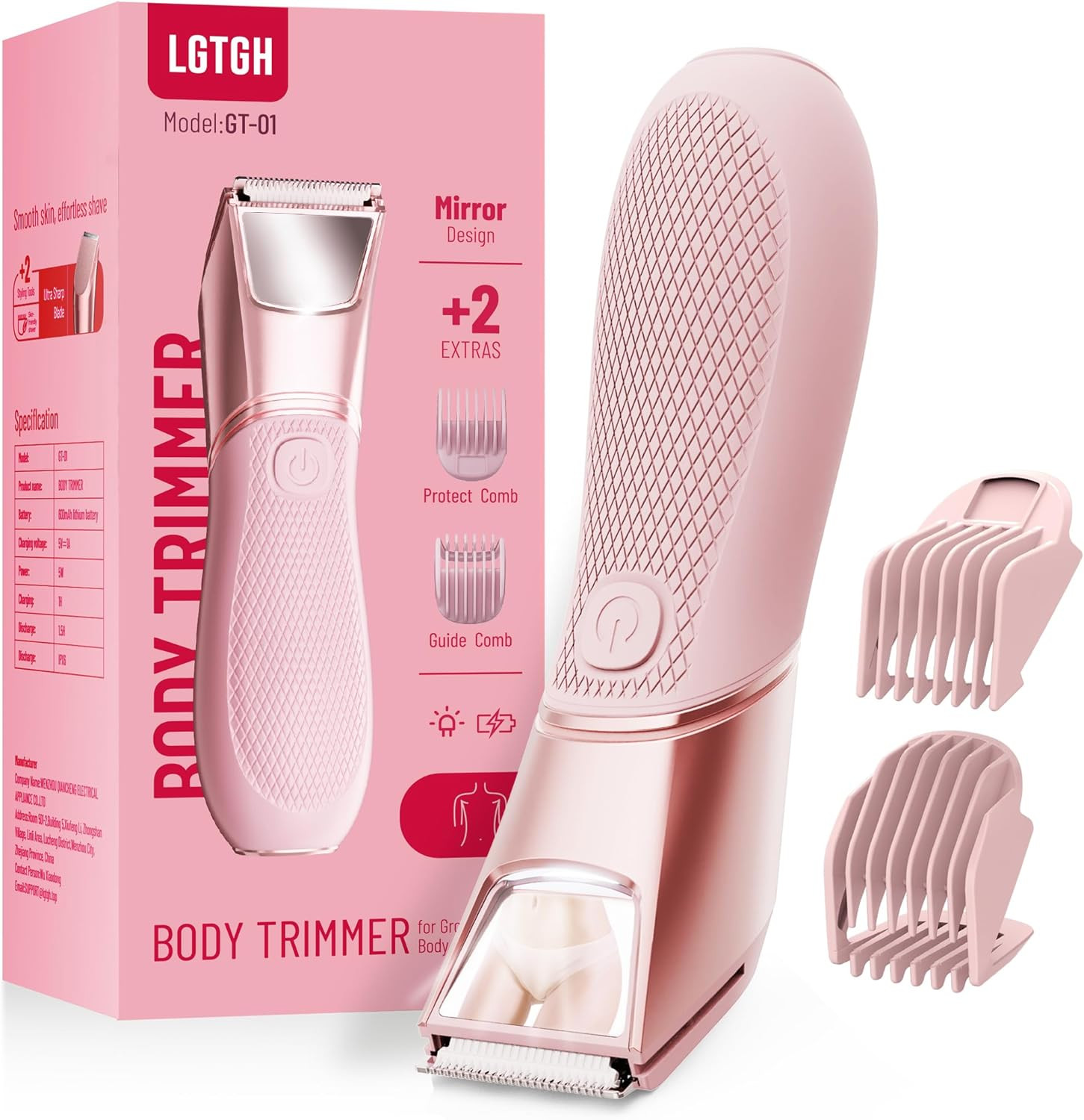 Rechargeable Bikini Trimmer for Women: Pubic Hair Razor with
