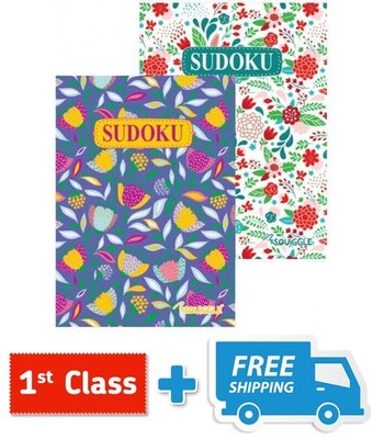 Sudoku Floral Travel Size Activity Brain Teasers-puzzle books.