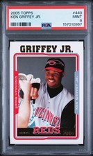 2005 TOPPS KEN GRIFFEY JR #440 * REDS  * HOF * MINT PSA 9