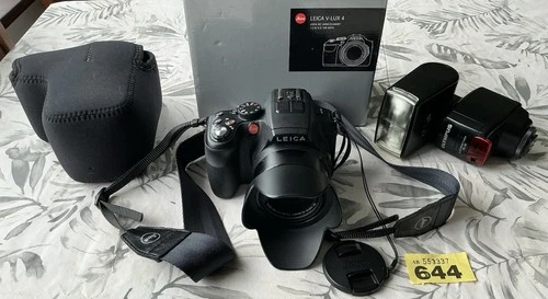 Leica V-Lux 4, 12MP, 25-600 Zoom, Box, 29,387 Shutter Actuations, Olympus Flash.