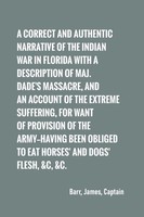 Captain James Barr | A Correct And Authentic Narrative Of The Indian War In...