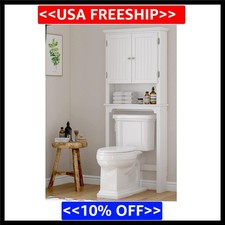 Over The Toilet Storage Cabinet, Over Toilet Bathroom Organizer with Adjustab...