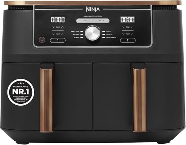 Ninja Foodi Max Dual-Zone HeißLuftfritteuse - Schwarz (AF400EUCP)-image