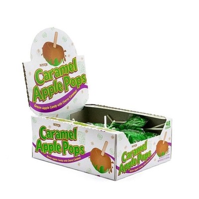 Tootsie Roll Caramel Apple Pops - Caramel Covered Green Apple Candy Lollipops...