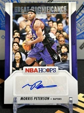 2024-25 NBA Hoops Great Significance Auto MORRIS PETERSON #GS-MPR Raptors SP