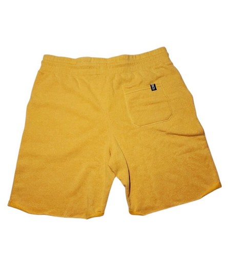 Roots Of Fight Pele Shorts Men's XL Yellow Fleece Sweatshorts Soccer Athletic - Picture 2 of 5