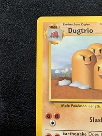 Dugtrio NM Rare Unlimited Pokekon 019/102 Base Set Regular