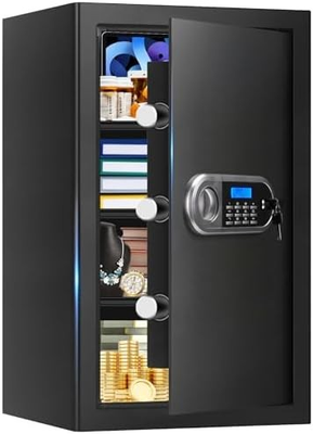 #ad Anti Theft Digital 5.2 Cuft Large Safes for Home Use Fire and Water Proof $79.46