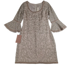 BHLDN Anthropologie Beaded Dress Women 8 Ivory Whimsigoth Fairycore Wedding