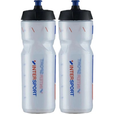 Intersport Fahrrad Trinkflasche 2er Set transparent