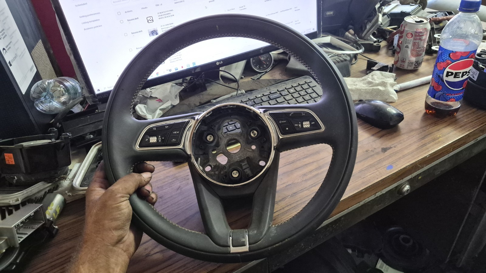 Bentley Flying Spur Steering wheel Black