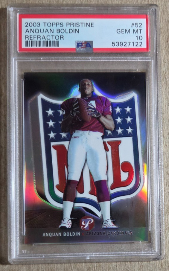 2003 Topps Pristine Refractor Anquan Boldin RC /499 PSA 10 Arizona Cardinals