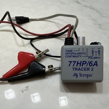 Tempo 77HP/6A Tracer 2 RJ11 Cable Tester w/ Tone, Continuity & Polarity