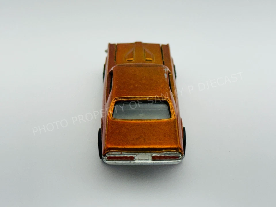 Hot Wheels Redline CUSTOM COUGAR Orange US Tan Interior Very Nice !!! - Image 4 of 4
