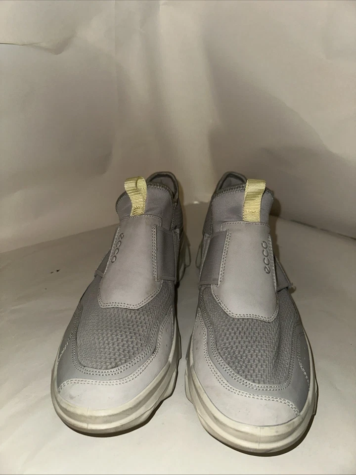 Ecco Mx Yak Leather Slip On Shoes Hiking Size 42 11 11.5 Grey Barely Worn Clean - Image 4 of 4