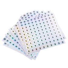 Number Stickers, Number 9 Round 1000 Labels Reflective Sticker, 10 Sheets