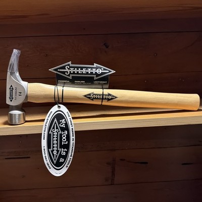 Stiletto TI14MS 14oz Titanium Framer Milled-Face Straight Hickory