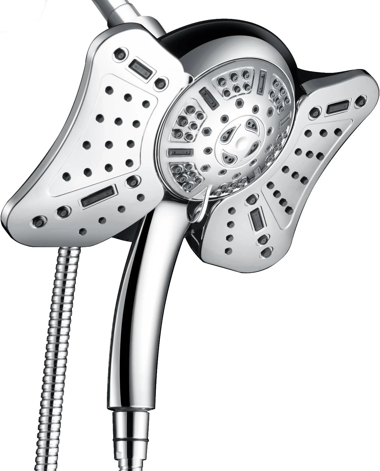 2.5GPM Shower Head with Handheld Spray Combo: 2 in 1 Rainfall Shower Heads High