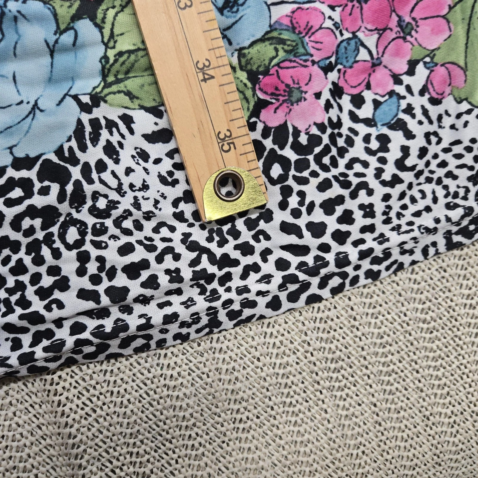 UNDERCOVER Camicia da notte Secret Treasures Muumuu donna XL stampa floreale leopardata manica corta