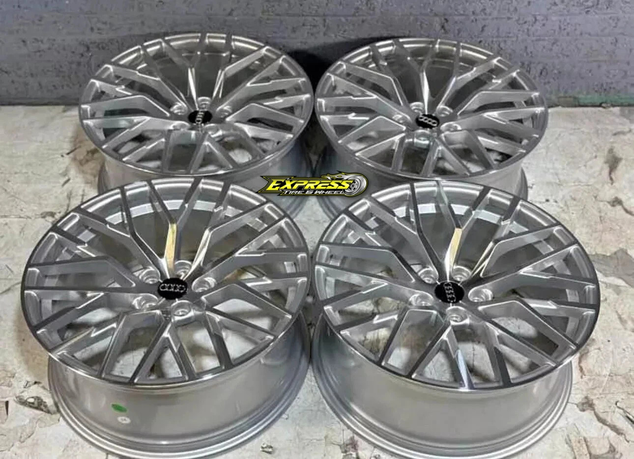 20" AUDI R8 WHEELS RIMS FIT A4 A5 A6 A7 A8 S4 S5 RS6 RS7 Q3 Q4 Q5 SQ4 SQ5  5x112
