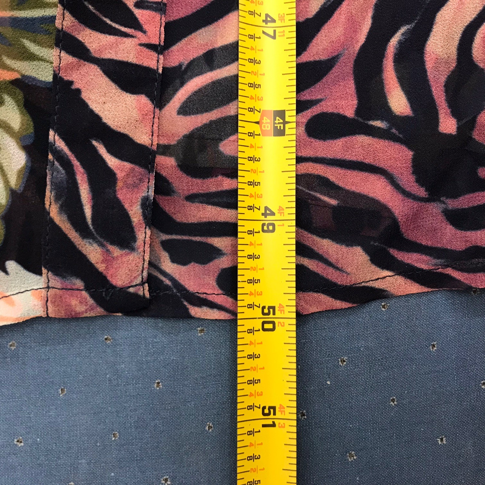 Soft Surroundings Patchwork Maxi Dress Sheer Long… - image 11