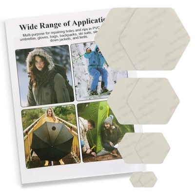 8 Pcs Down Jacket Repair Patches  Highly Effective Repair of Nylon Fabric, Wa...