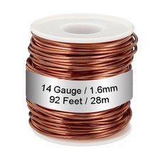 99.9 Soft Copper Wire 14 Gauge 1.6mm Diameter 92 Ft 28m 1.1 Pound Spool