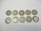 (10) SILVER Barber Half Dollar Coins US 90% Silver Coin All AG - VG 1893 - 1912