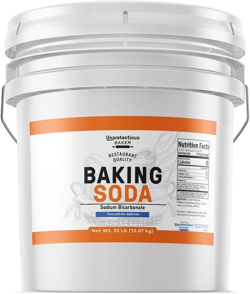 35 lb Food Grade Baking Soda - Cooking, Baking & Cleaning Essential Bulk Size - Imagem 3 de 4