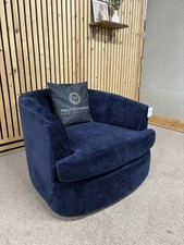 Sofology  Bucket Armchair, Navy Blue , Ex-display