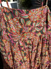 NWOT J Crew Tie Back Cotton Maxi Dress Pockets Vibrant Colorful size 10