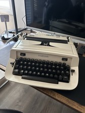 Royal 990 Manual Portable Vintage White Typewriter Classic Retro Collectible thumbnail