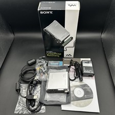 Sony MZ-RH1 Hi-MD Walkman Portable MD Recorder Tested Working