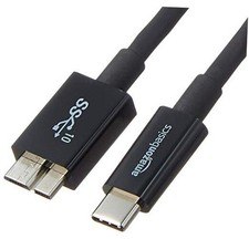 USB-C to Micro USB 3.1 Gen 2 Fast Charging Cable, 10Gbps High 1-pack Black