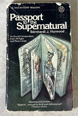 Bernhardt J Hurwood Passport To The Supernatural Paperback Book 1973 Mentor