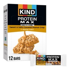 Protein MAX Sweet  Salty Caramel Peanut Crisp Snack Bars, Keto Friendly, 20g...