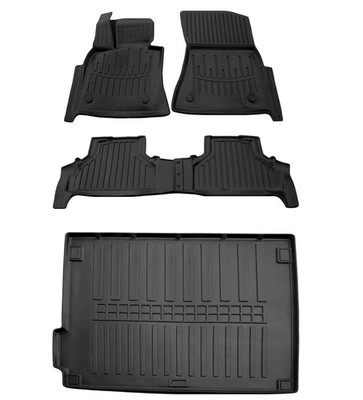 Gummimatten Fußmatten Kofferraumwanne für BMW X5 E70 2006-2013