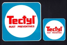 1980's Tectyl Rust Prevention Gas Oil STICKER Automotive Under Carriage LOT (2)