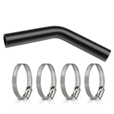 Gasoline Fuel Filler Neck Hose with 4 Hose Clamps,1 1/2 inches Inside