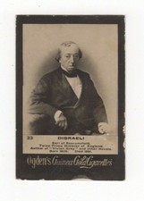 Ogden cigarette card: Disraeli, Prime Minister