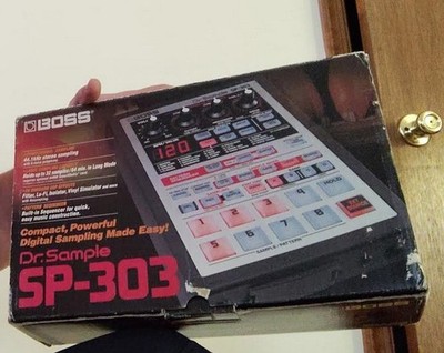 Boss Dr. Sample SP-303 Sampler PORTABLE MOD w/Box, Adapter, SmartMedia Cards,Etc