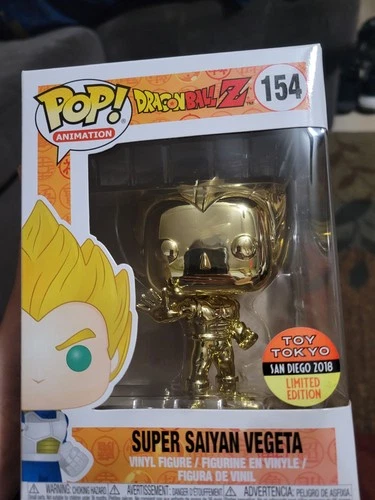 Funko Pop! Vinyl: Dragon Ball - Vegeta (Super Saiyan) (Gold) - Toy Tokyo 154