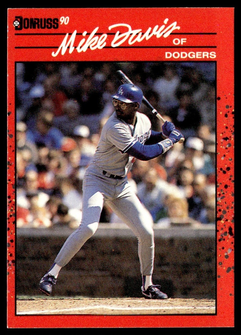 1990 Donruss Mike Davis Los Angeles Dodgers #552
